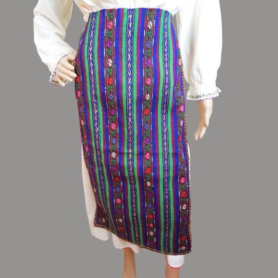 Romanian peasant costume aprons , antique folk ap… - image 6