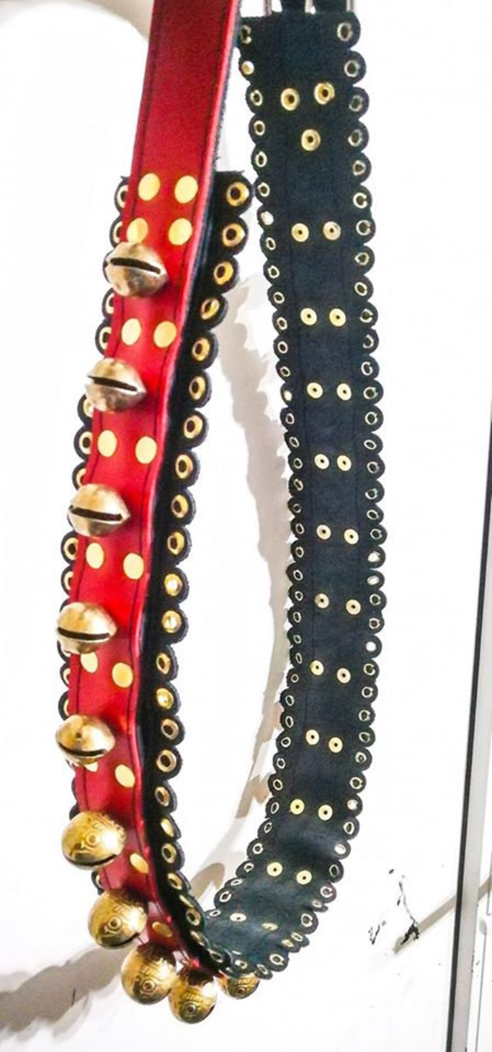 Horse collar handmade Brass Sleigh Bells Horse Leather Strap | Etsy