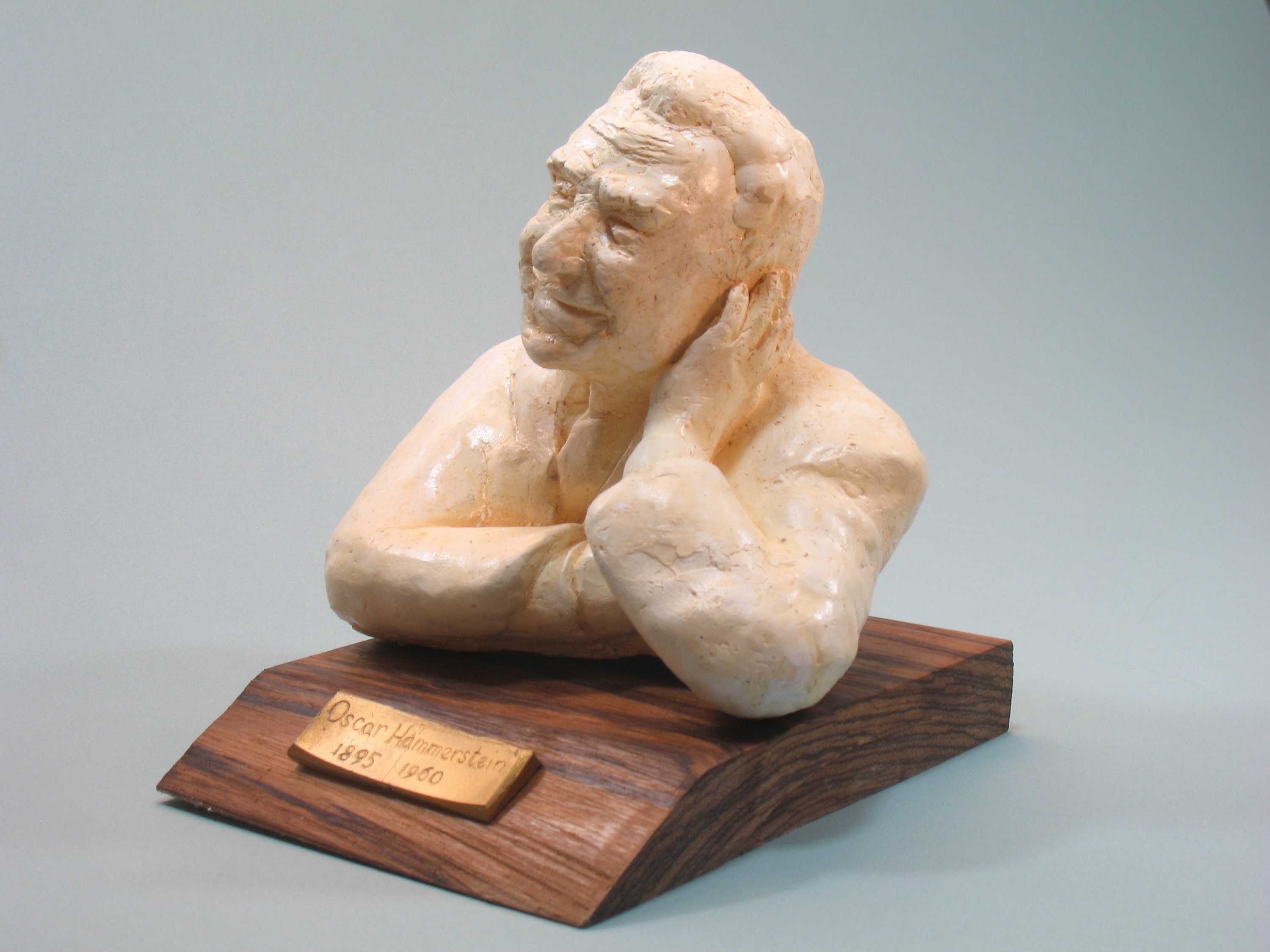 Hammerstein, Oscar bust of the great lyricist ! Hydrocal & wood