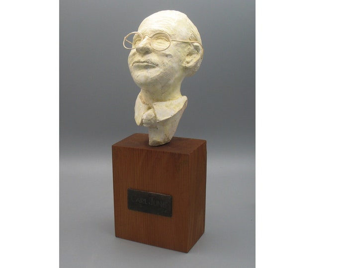 Featured listing image: Carl Jung, psychologist - bust antique white