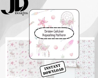 Dream Catcher Seamless Pattern