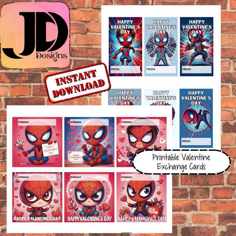 Spiderman Valentine - Etsy