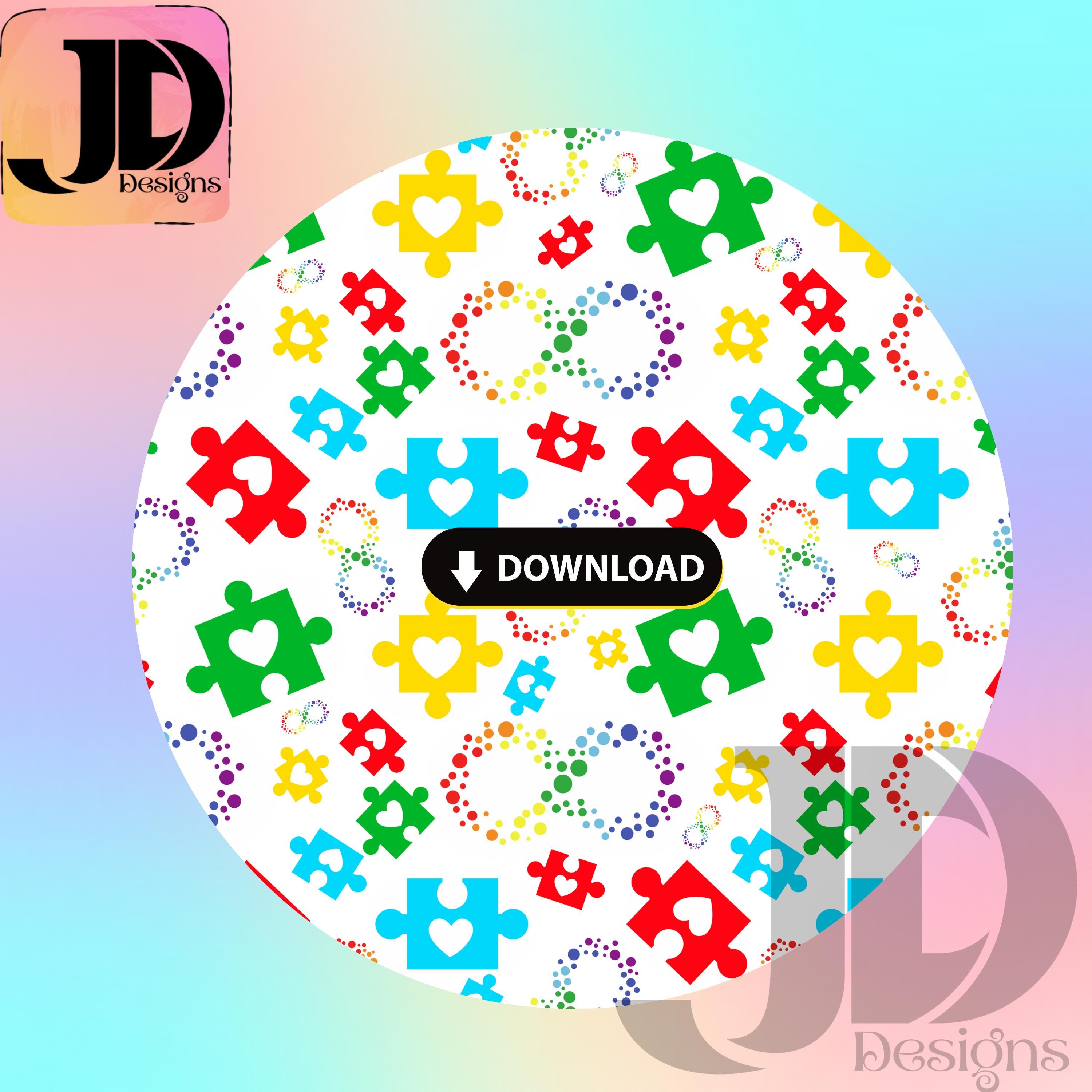Autism Awareness Seamless Pattern - Etsy