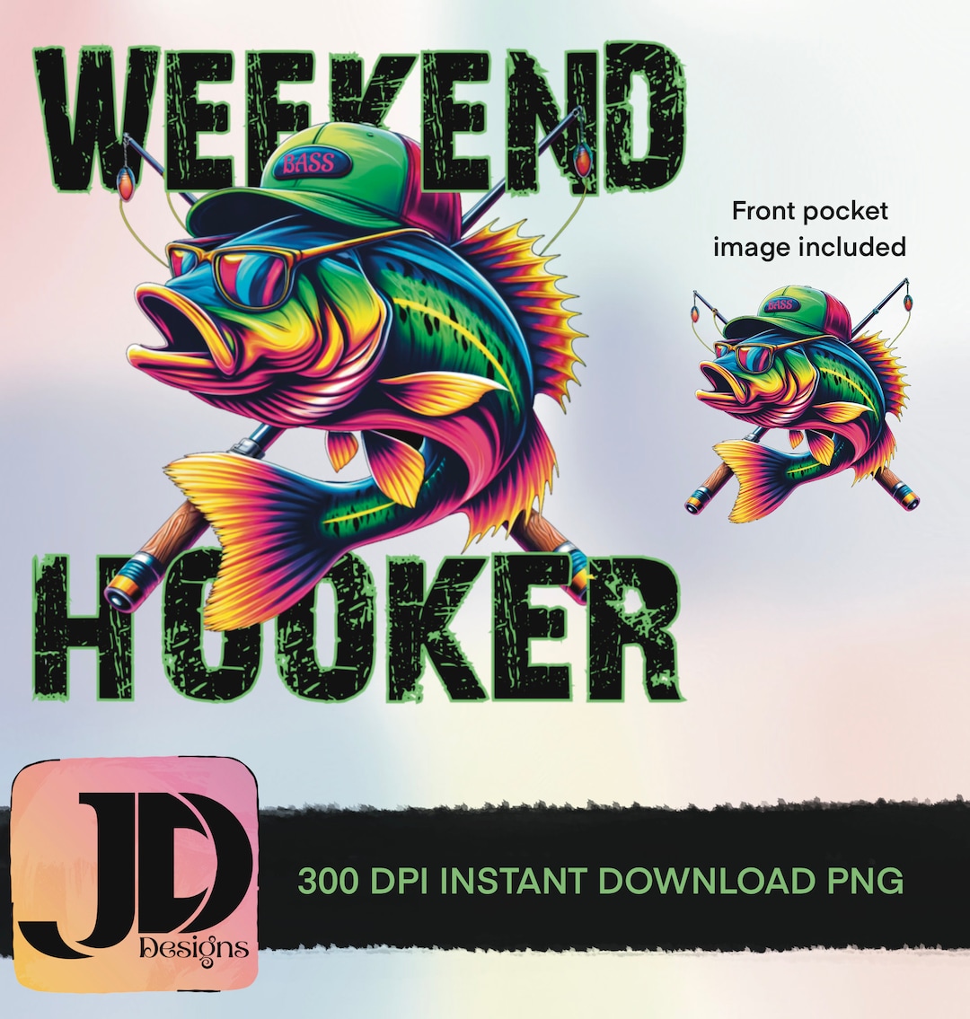 Weekend Hooker 300dpi Png - - Etsy