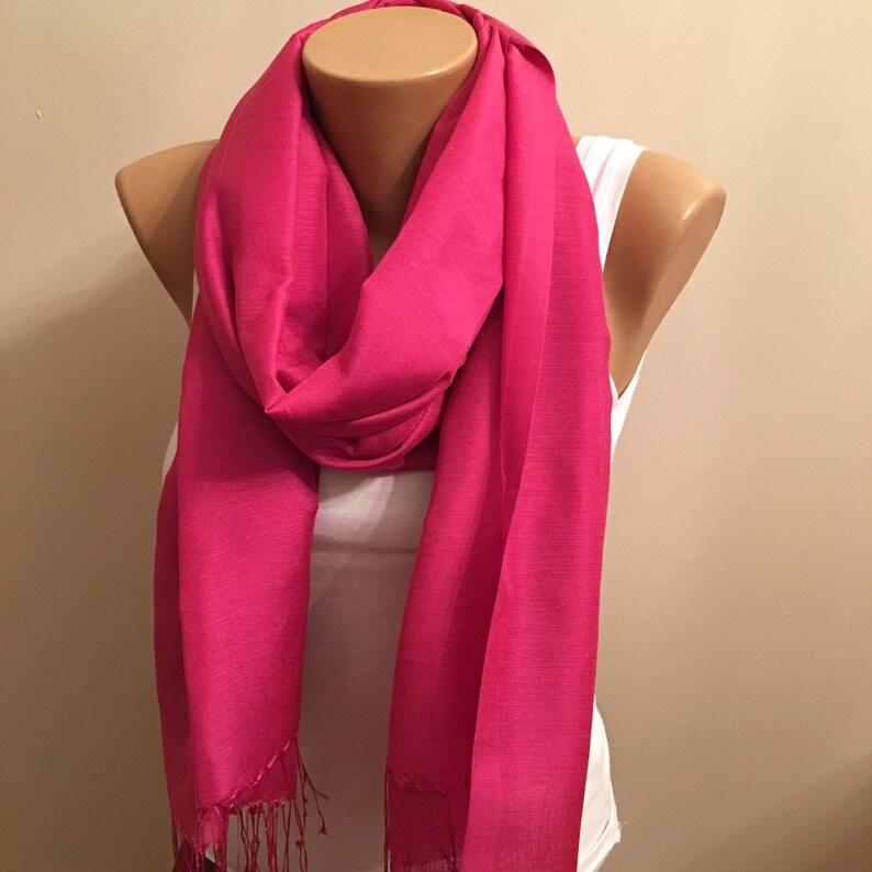 pink scarf set
