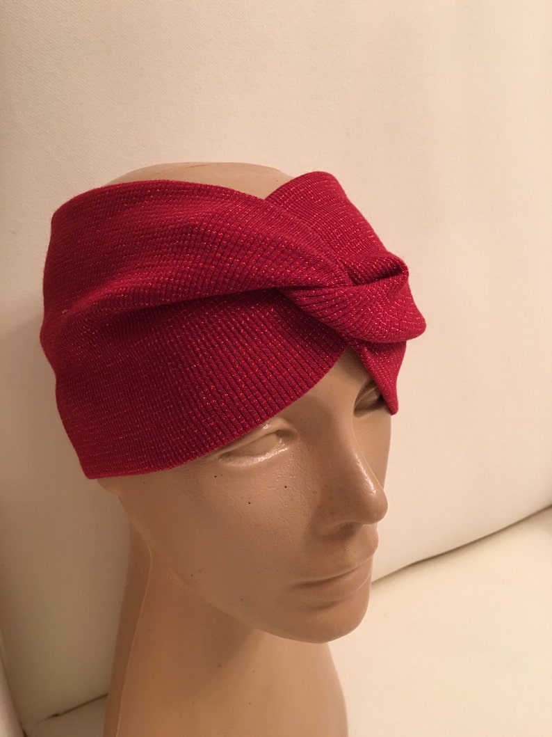 Tricot Strech Headband Winter Ear Warmer Chunky Wool Bandana Etsy