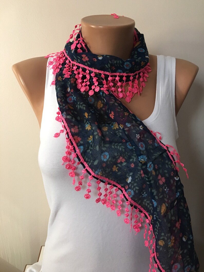 Cotton Scarf, Spring Summer Scarf Scarf, Womens Fashion, Cotton Fabric