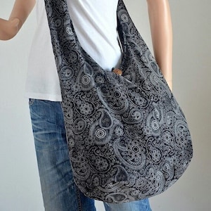 Black boho crossbody bag hot sale