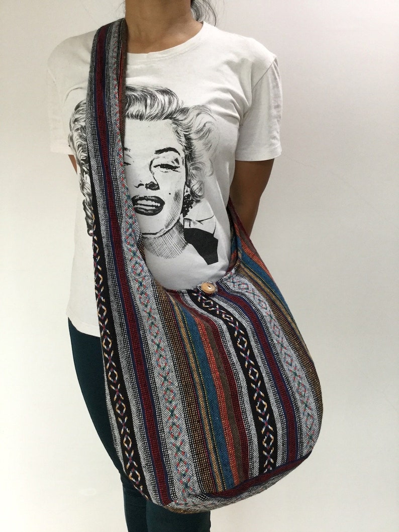 Woven Bag Hippie Crossbody Messenger Bag Boho Hobo Bag Tribal Etsy