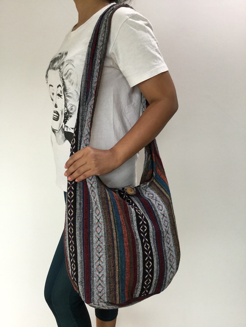 Woven Bag Hippie Crossbody Messenger Bag Boho Hobo Bag Tribal Etsy