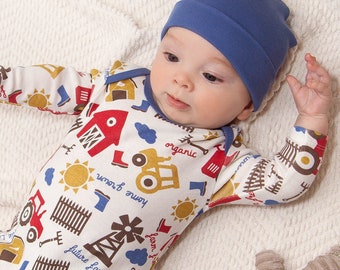 Newborn Baby Girls Boys Knit Sweater Layette Strap Cute Pig Nose Tassel Outfit