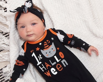 Baby Girl Halloween Outfit, My 1st Halloween, Baby Halloween Costume, Halloween Gift, Tesababe, Tesa Babe