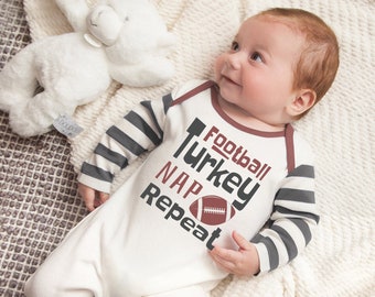 baby boy thanksgiving romper