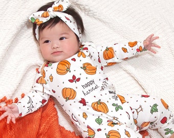 Baby girl 2025 thanksgiving romper