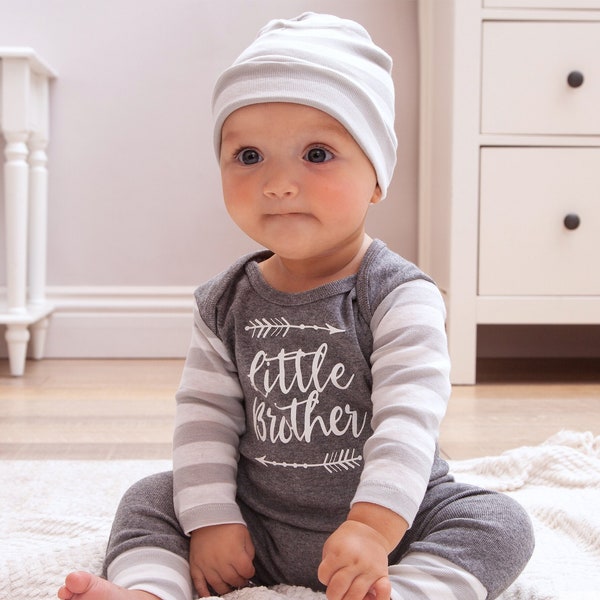 Baby Boy Little Brother Coming Home Outfit, Baby Brother, Newborn Boy, Baby Boy Romper, Coming Home Outfit, Little Brother Outfit