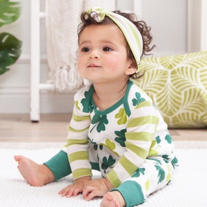 Patricks Day Outfit Newborn Baby Infant Girls Green Shamrock Bodysuit Romper Tutu Skirt Irish Party Dress Clothes WINZIK St