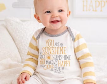 You Are My Sunshine Baby Romper: Cotton Outfit
