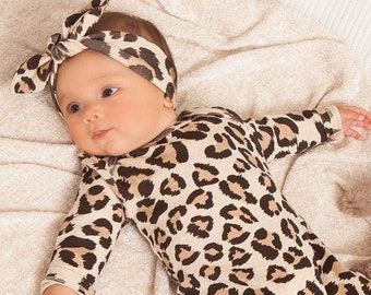 Leopard Newborn Outfit