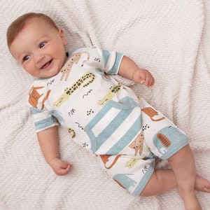 Baby Boy Romper, Baby Boy Clothes, Zoo Baby Shower, New To The Zoo, Baby Boy Outfits, Tesa Babe SS22