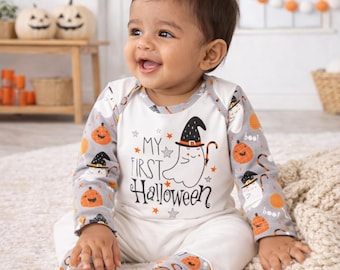 Newborn Baby Halloween Outfit - My First Halloween - Bamboo Cotton - Girl, Boy, Unisex