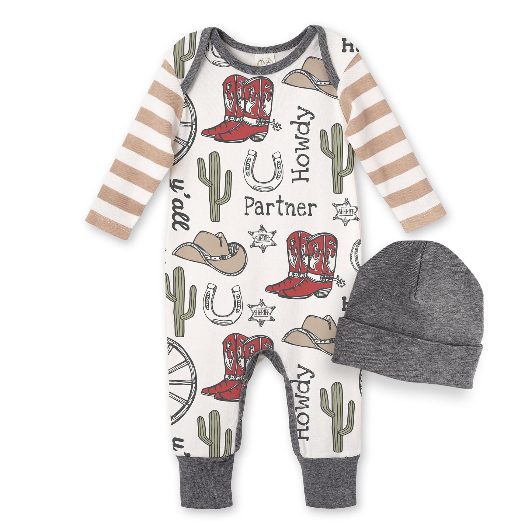 Baby Boy Cowboy Romper with Howdy Partner Print Etsy