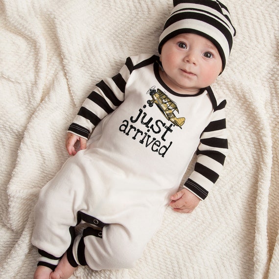 just arrived baby boy outfit