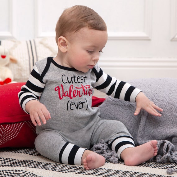 Baby Boy Valentines Outfit Newborn Valentines Outfit Boy Etsy