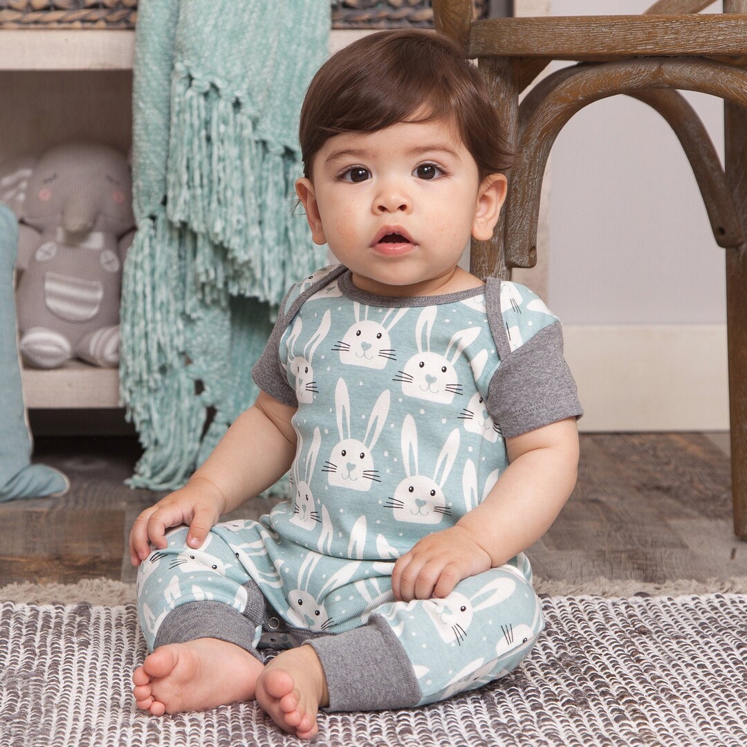 Newborn Boy Easter Romper 100 Cotton Baby Boy Bunny Outift Tesa Babe