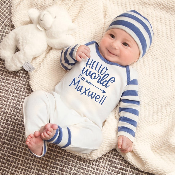 baby blue newborn outfit