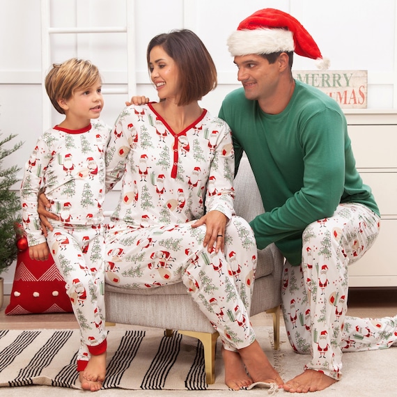 CHRISTMAS BAMBOO PAJAMAS Family Matching Pajamas Mommy and Me Daddy and Me Etsy Canada