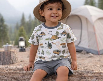 Baby Boy Trailblazer Bamboo and Cotton Set - Tee & Shorts