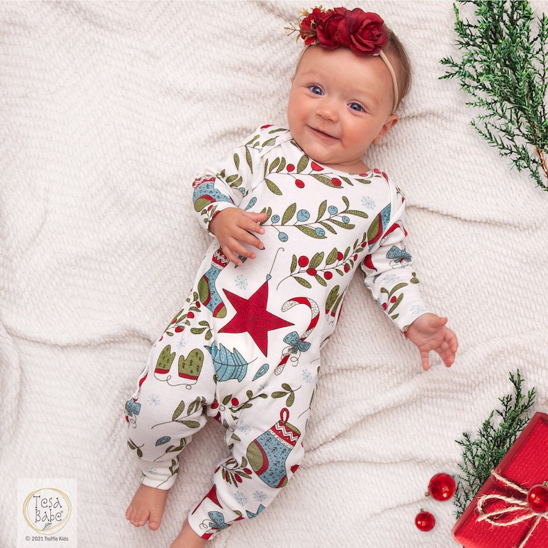 Baby Girl Christmas Outfit Baby First Christmas Outfit Etsy