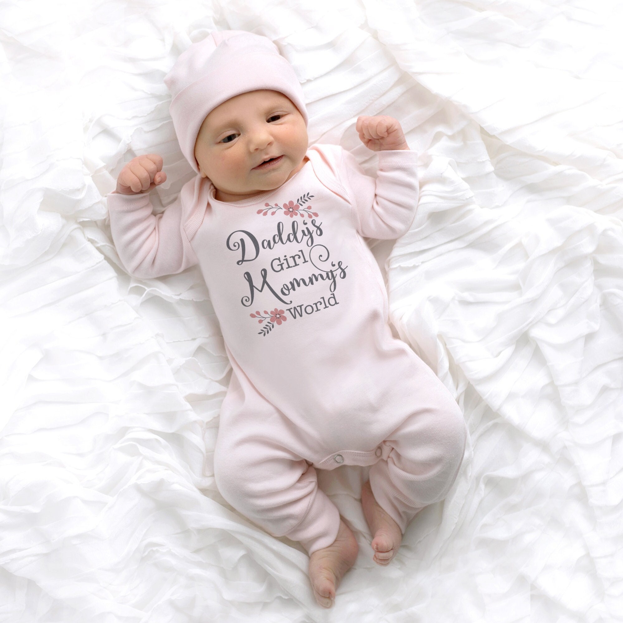 Daddys girl mommys world newborn sale outfit