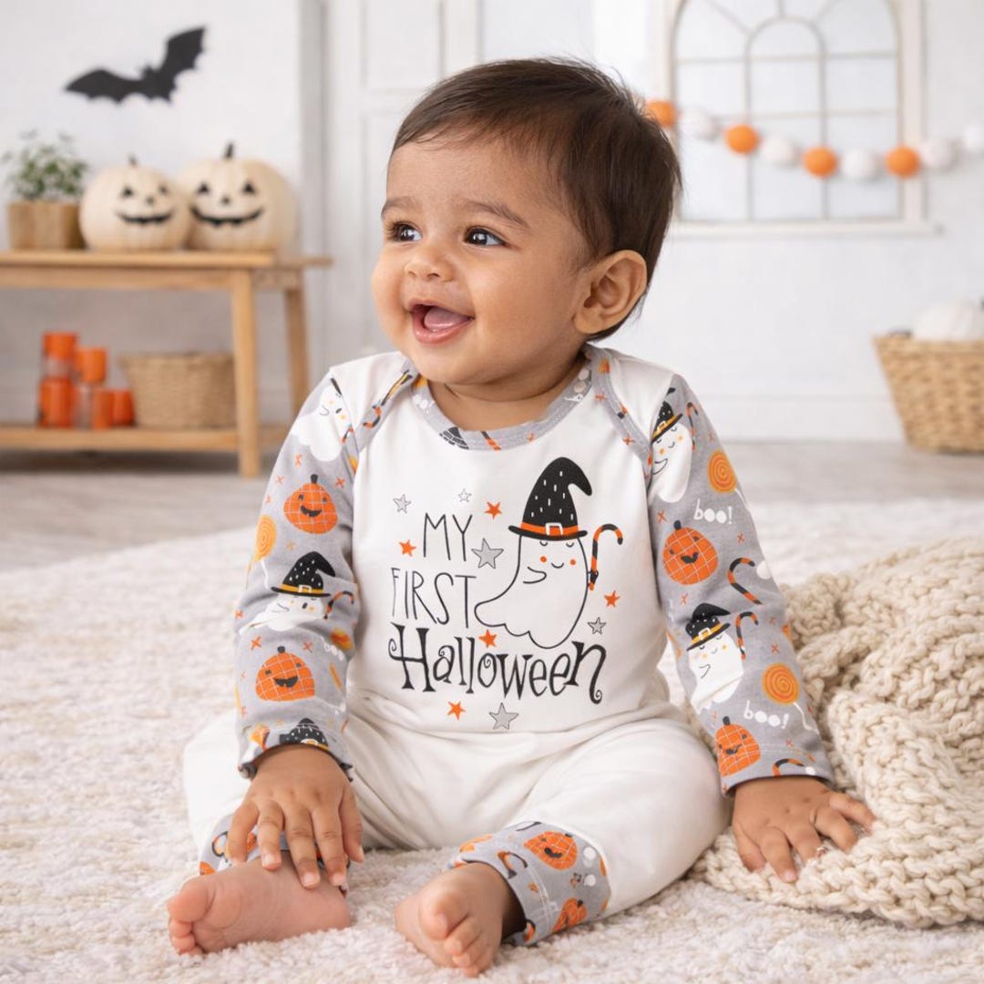 Baby Halloween Outfit - My First Halloween - Bamboo Cotton - Girl, Boy ...