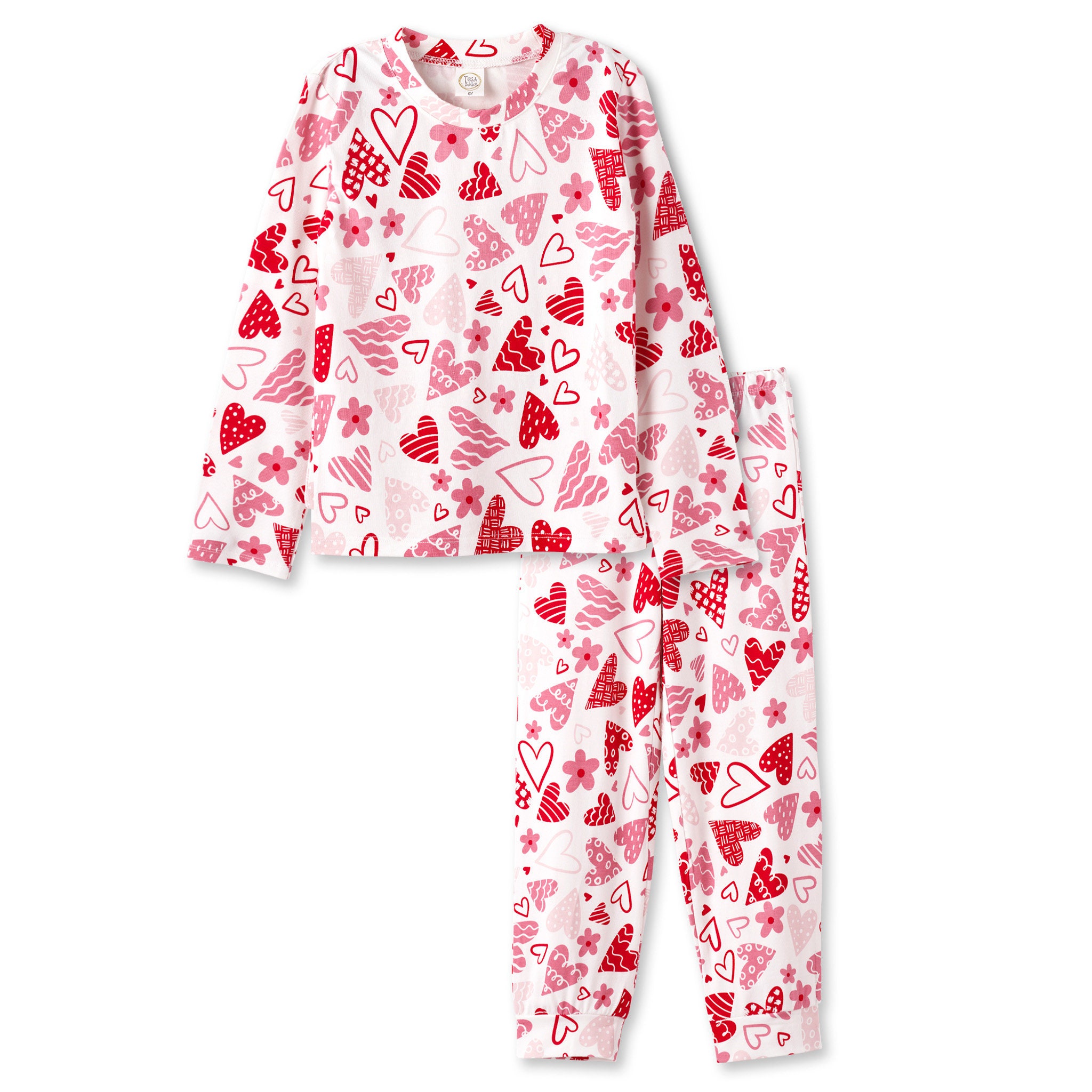 Valentine&#39;s Day Bamboo Pajamas - Family Matching Pajamas Set, Mommy and Me Outfits, Soft Valentine&#39;s PJs for Babies, Kids, Women
