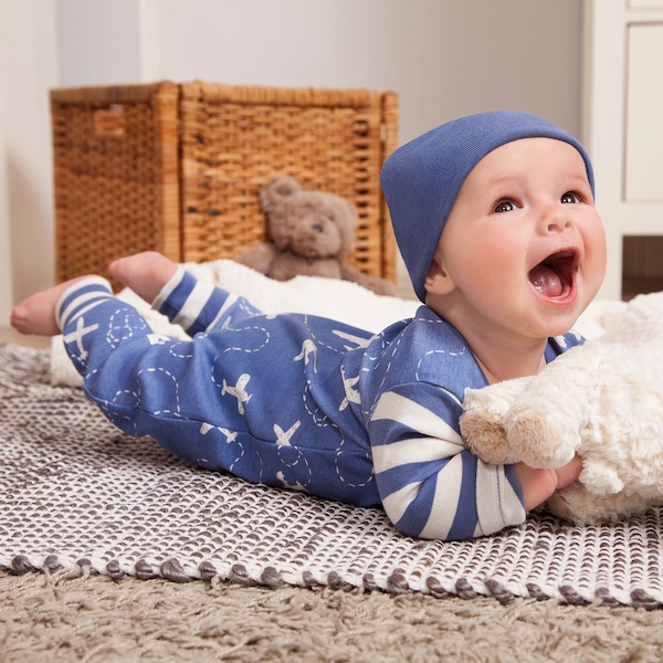 Adorable traje de piloto para bebés varones Ropa suave y cómoda para recién nacidos Regalo perfecto con temática de avión para pequeños aviadores Lindo mameluco de algodón