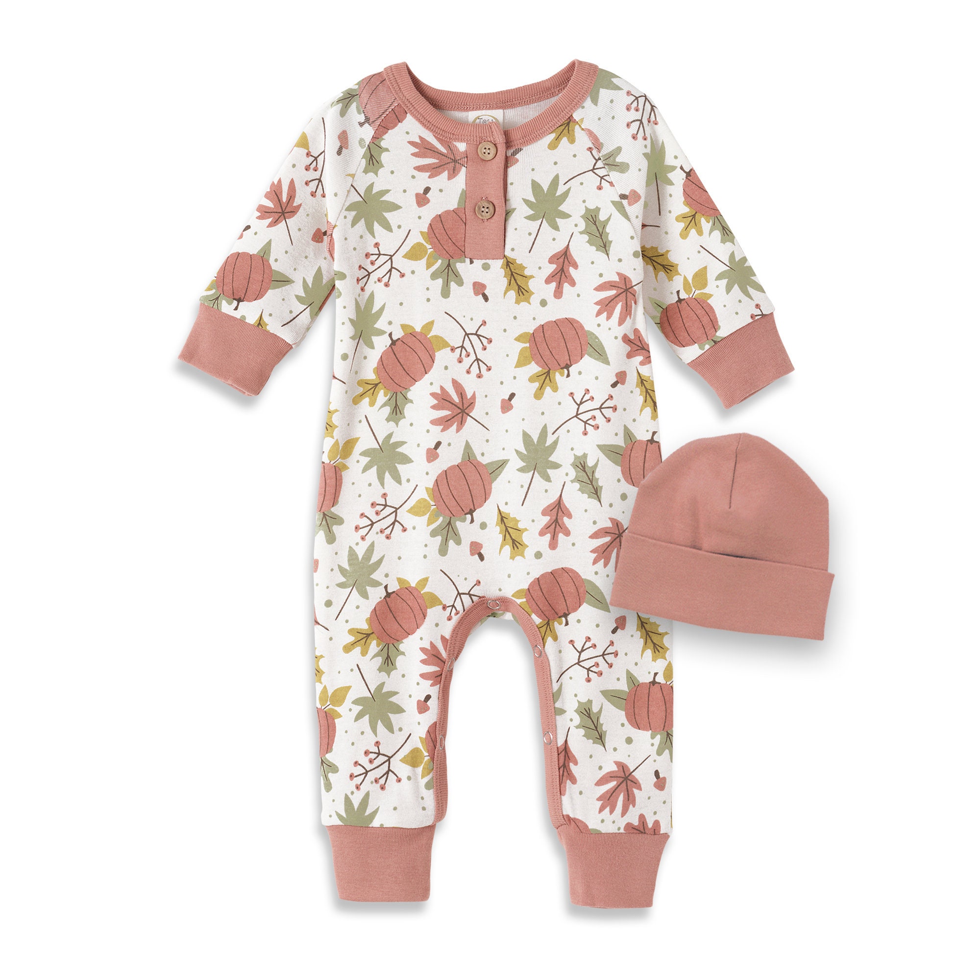 大人気新品 Baby Thanksgiving With Fabric Blend Bamboo - Romper Henley トップス
