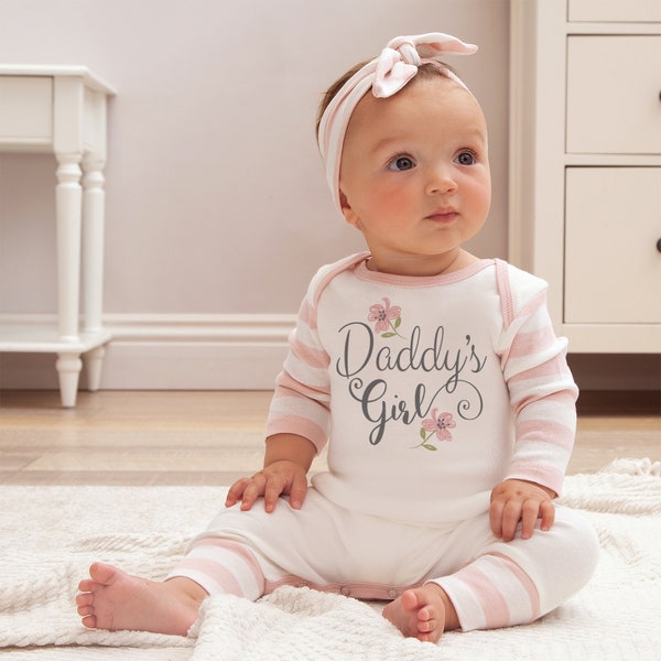 Daddy's Girl Bamboo Romper - Baby Girl Outfit - Father's Day Gift - TesaBabe