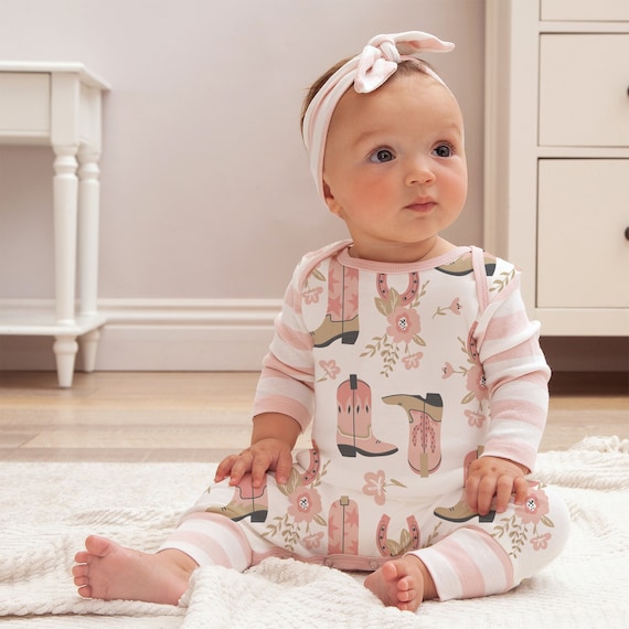Texas Grown Stripes Baby Onesie Texas Grown Stripes Baby Onesie