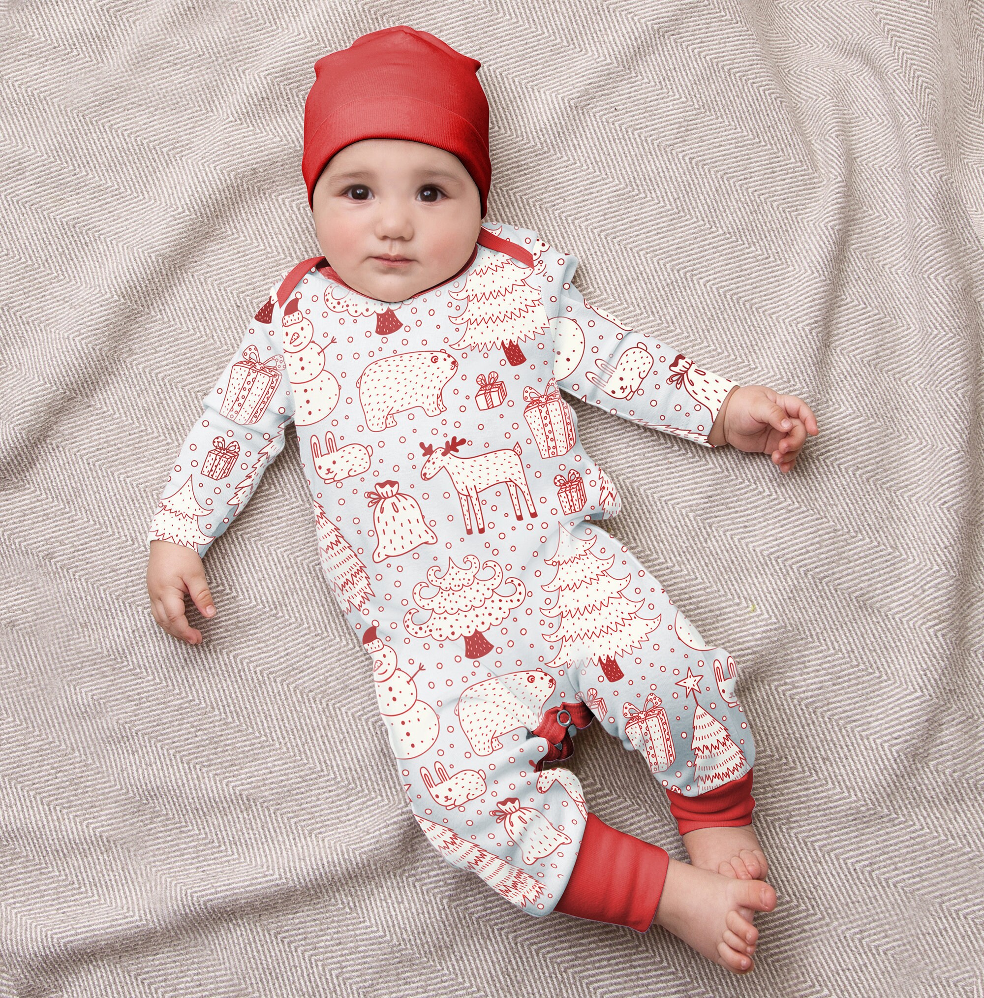 baby boy holiday romper