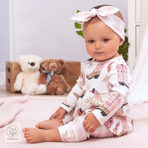 Baby Girl 2 Piece Set Cowgirl Boots Western Baby Girl Outfit Etsy