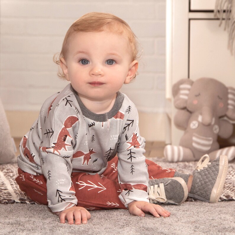 Baby Boy Outfit Baby Boy Pocket Shirt Baby Boy Fox Outfits Etsy