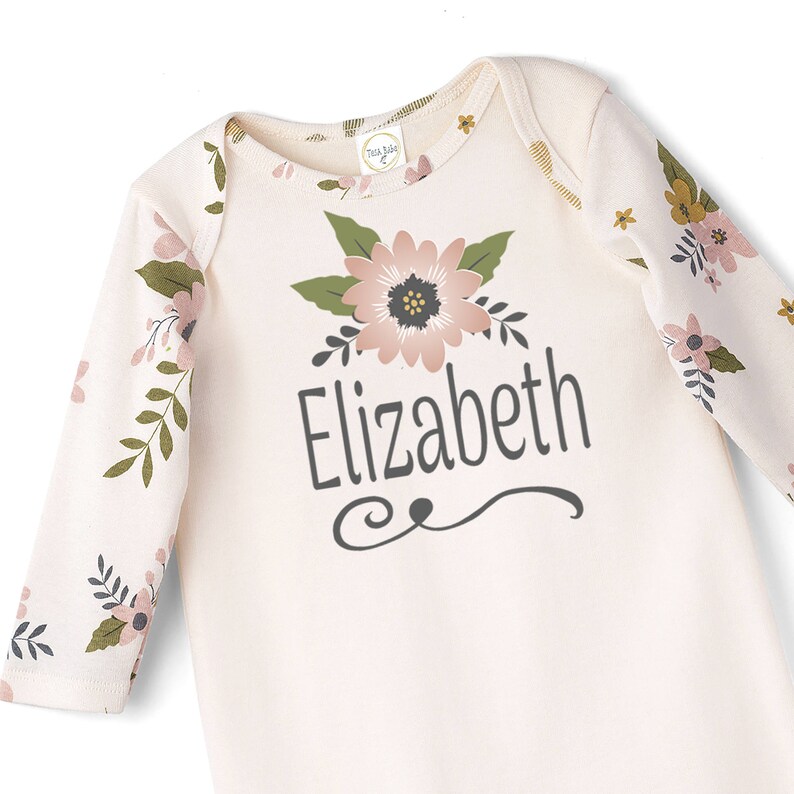 personalized newborn girl take home outfit
