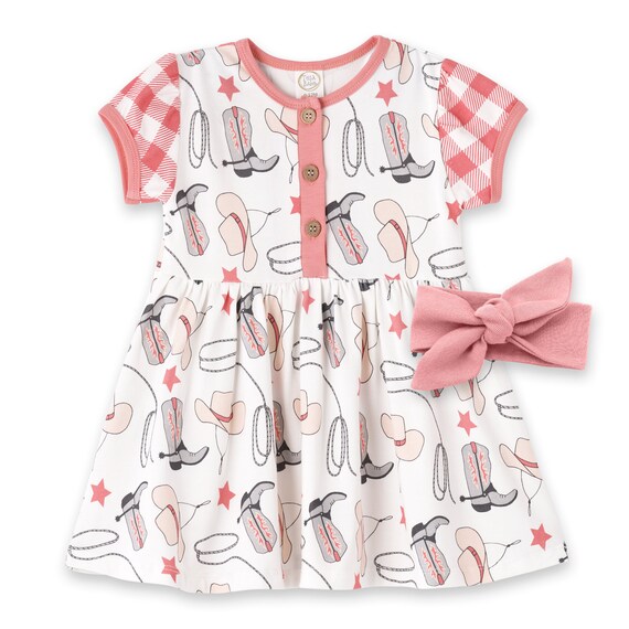 Baby Girl Dress Western Cowgirl Ultra Soft Bamboo Cotton Blend