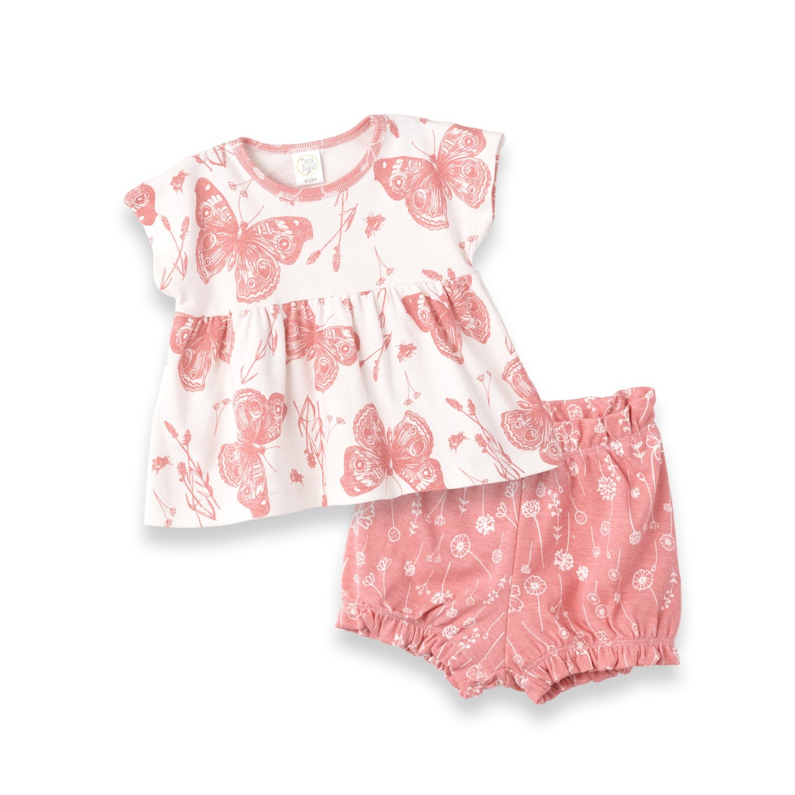 Baby Girl 2pc Outfit Baby Butterfly Baby Shower Gift Etsy