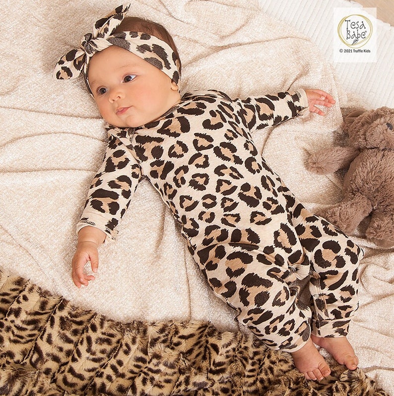 Newborn Girl Coming Home Outfit, Baby Girl Leopard Romper, Baby Cat Costume, Babygirl Clothes, Halloween Outfit, Tesa Babe 