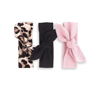 Baby Girl Headbands, Newborn Headband Bow, Newborn Baby Head Wrap, Toddler Headband, Baby Girl Clothes, Pink, Leopard, Black, Tesababe