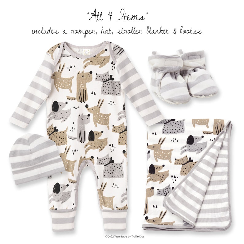 Newborn Boy Coming Home Outfit Puppy Dog Outfit Baby Shower Etsy