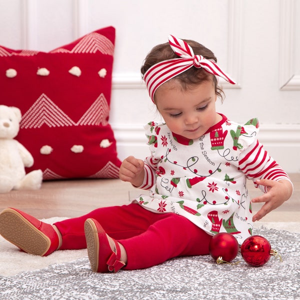 Baby Girl Christmas Outfit Etsy