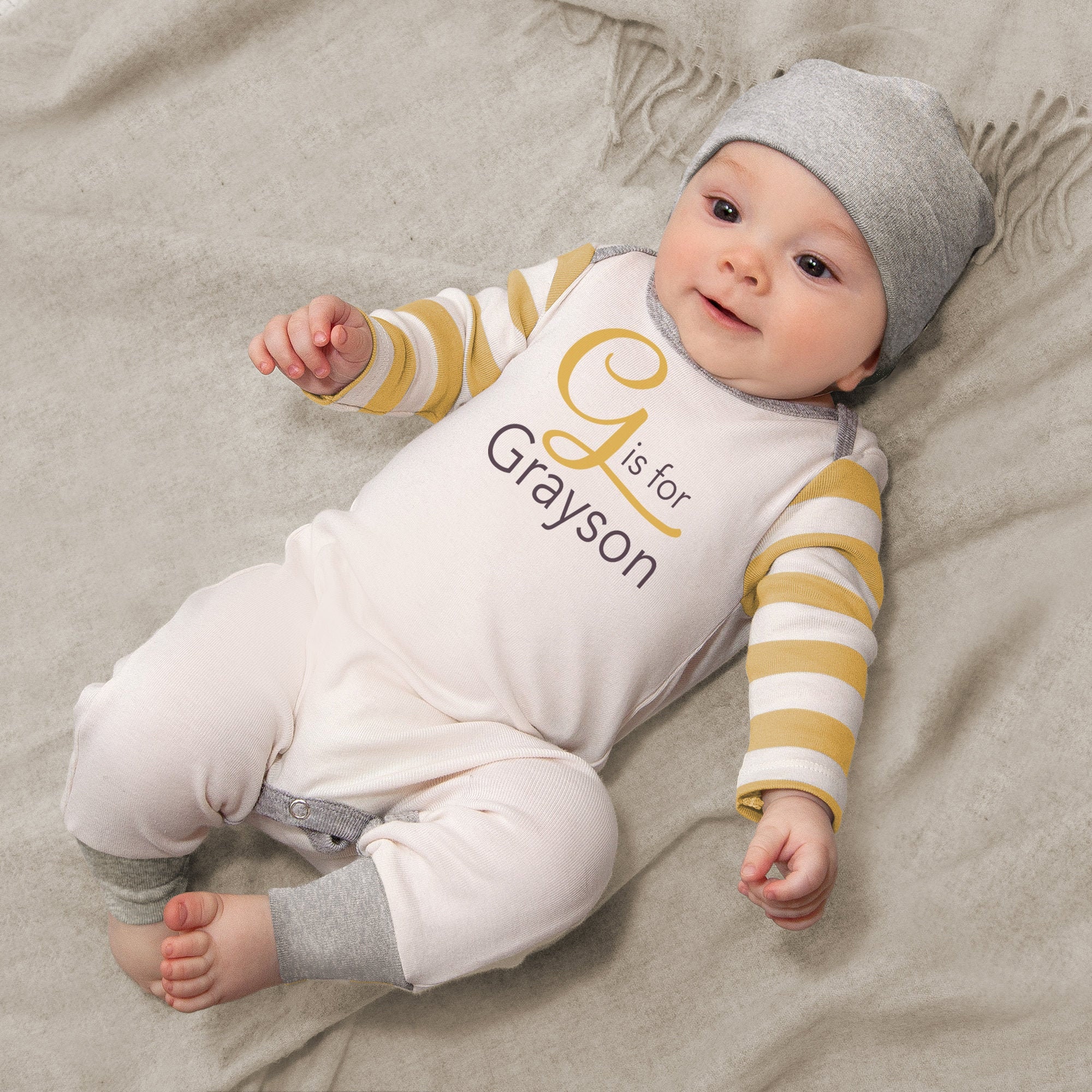 Personalized Newborn Boy Coming Home Outfit Newborn Boy Etsy